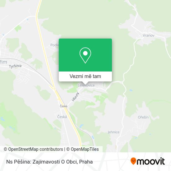 Ns Pěšina: Zajímavosti O Obci mapa
