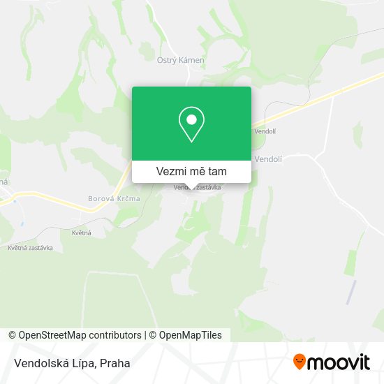 Vendolská Lípa mapa