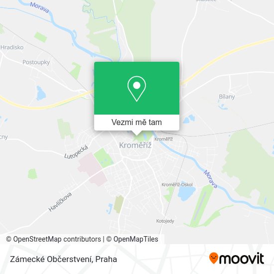 Zámecké Občerstvení mapa