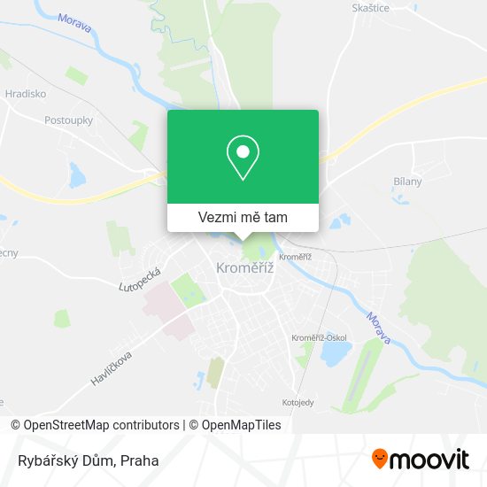 Rybářský Dům mapa
