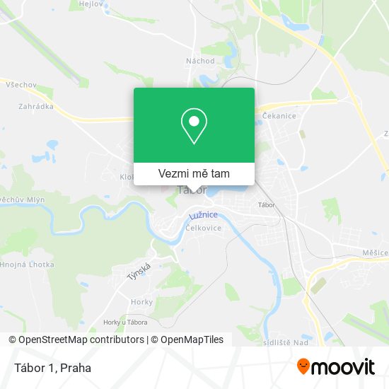 Tábor 1 mapa