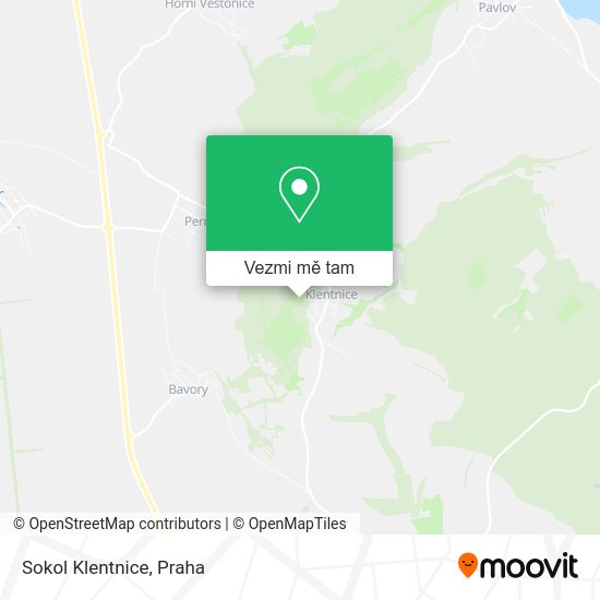 Sokol Klentnice mapa