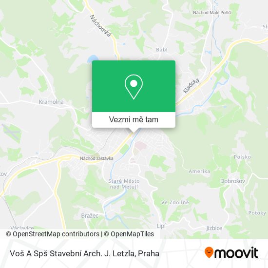 Voš A Spš Stavební Arch. J. Letzla mapa