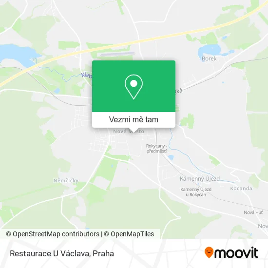 Restaurace U Václava mapa