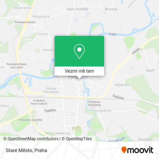 Staré Město mapa