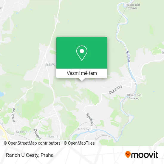 Ranch U Cesty mapa
