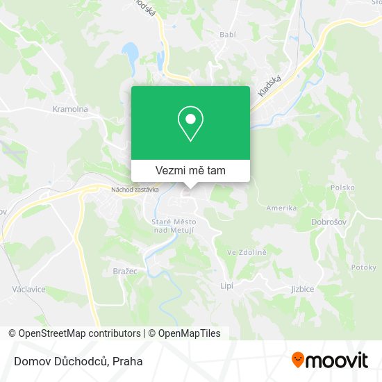 Domov Důchodců mapa