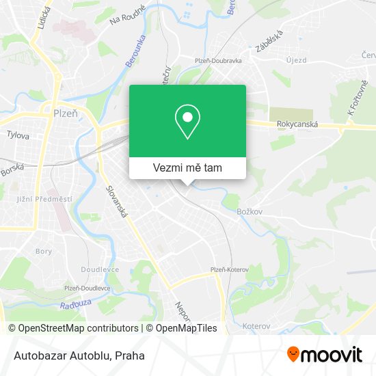 Autobazar Autoblu mapa