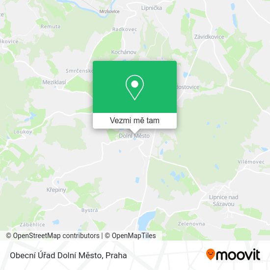 Obecní Úřad Dolní Město mapa
