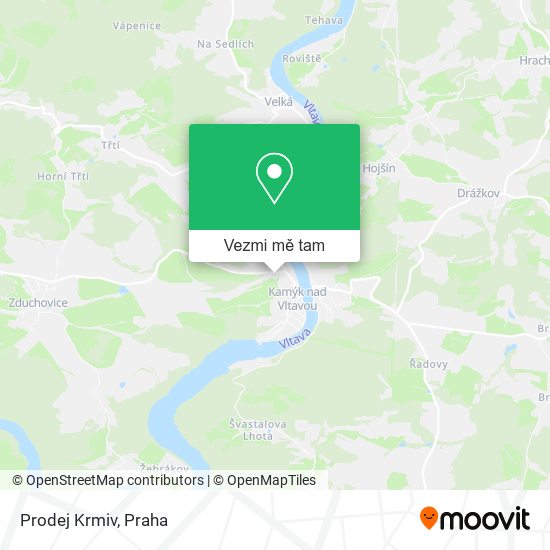 Prodej Krmiv mapa