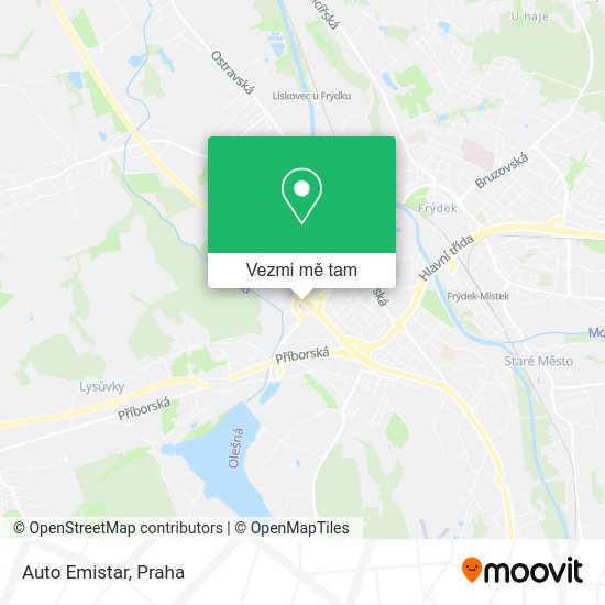 Auto Emistar mapa