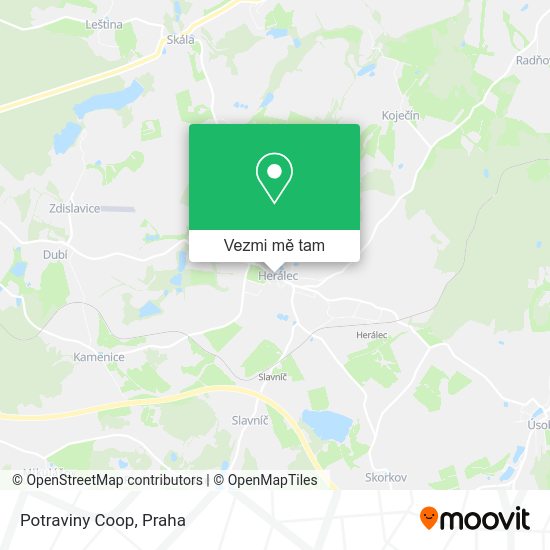 Potraviny Coop mapa