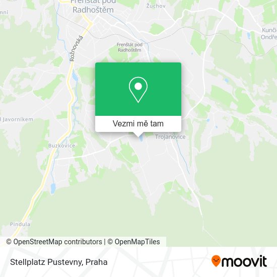 Stellplatz Pustevny mapa