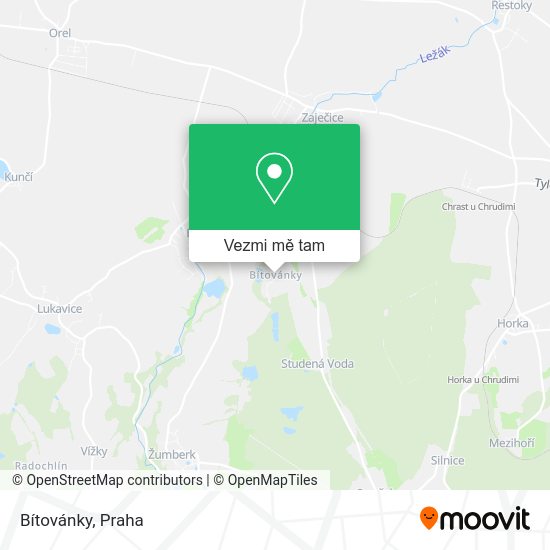Bítovánky mapa