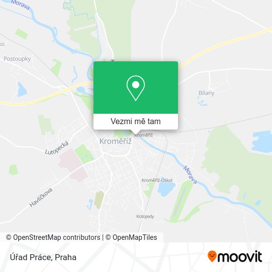 Úřad Práce mapa
