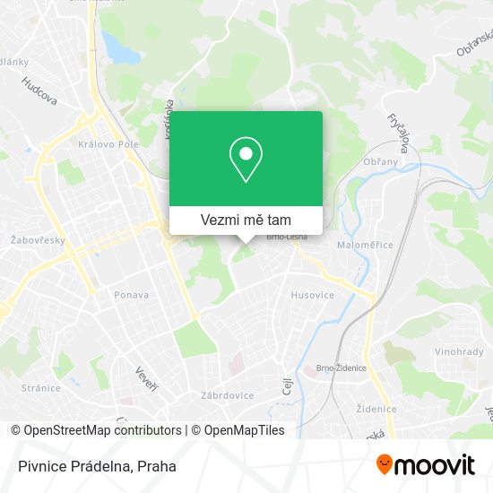 Pivnice Prádelna mapa