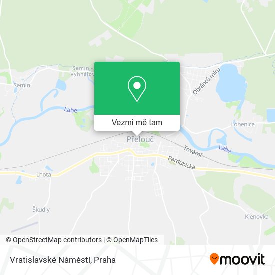 Vratislavské Náměstí mapa