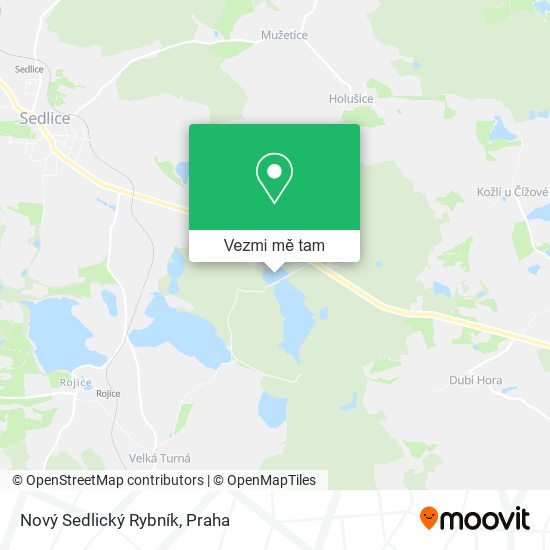 Nový Sedlický Rybník mapa