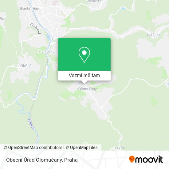 Obecní Úřad Olomučany mapa