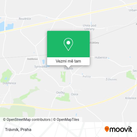 Trávník mapa