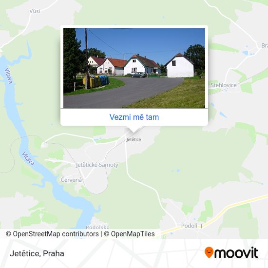 Jetětice mapa