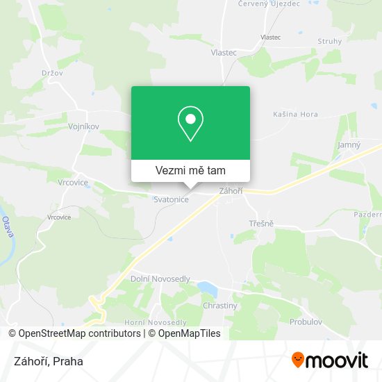 Záhoří mapa
