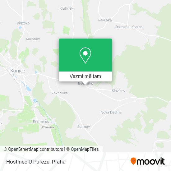 Hostinec U Pařezu mapa