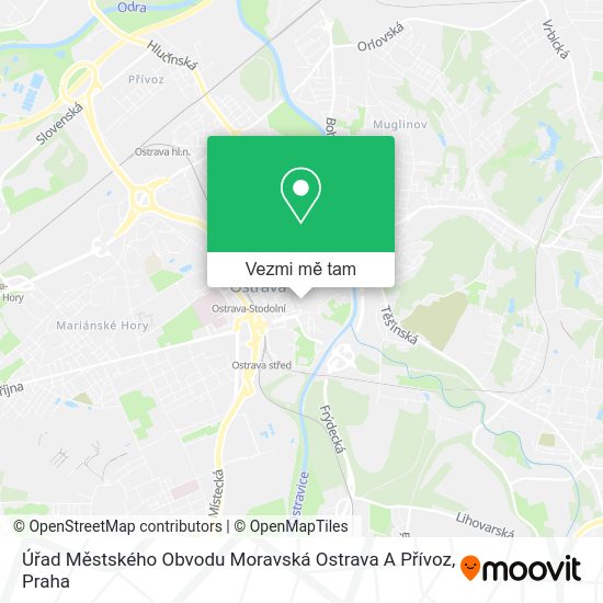 Úřad Městského Obvodu Moravská Ostrava A Přívoz mapa
