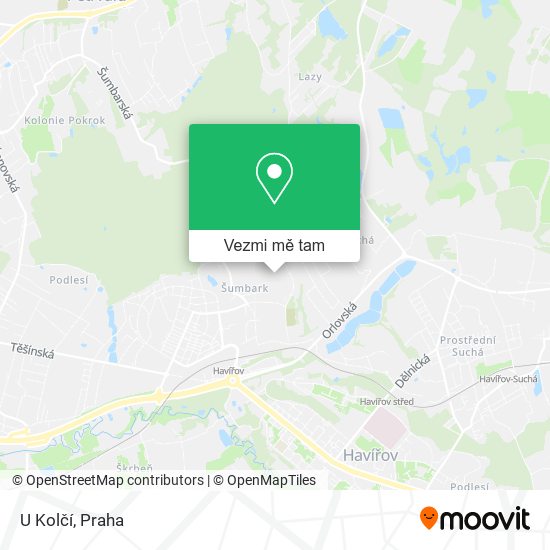 U Kolčí mapa