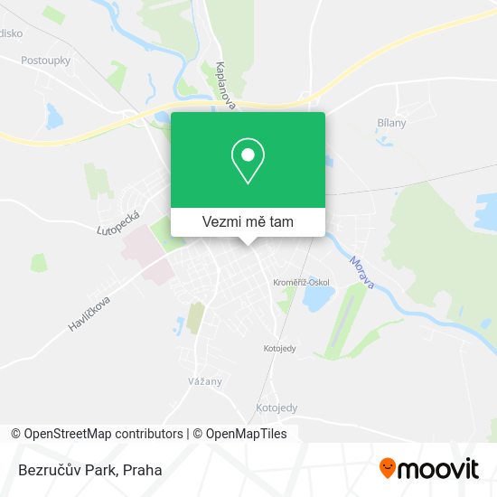 Bezručův Park mapa