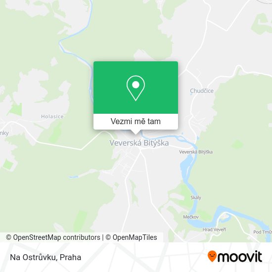 Na Ostrůvku mapa