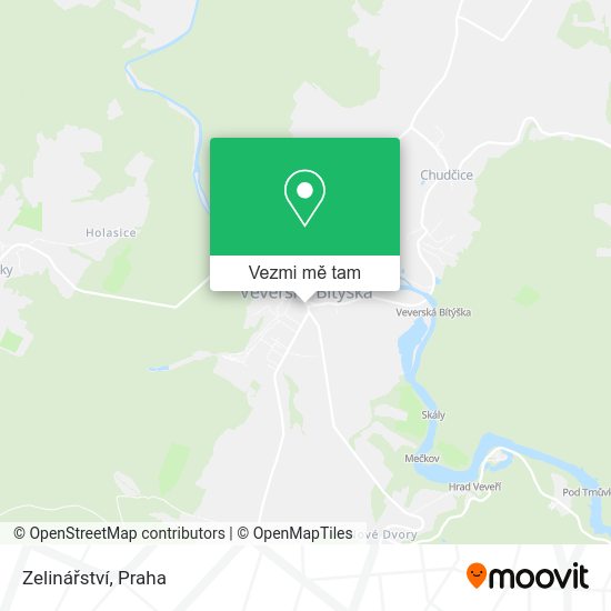 Zelinářství mapa