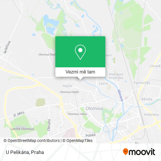 U Pelikána mapa