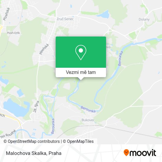 Malochova Skalka mapa