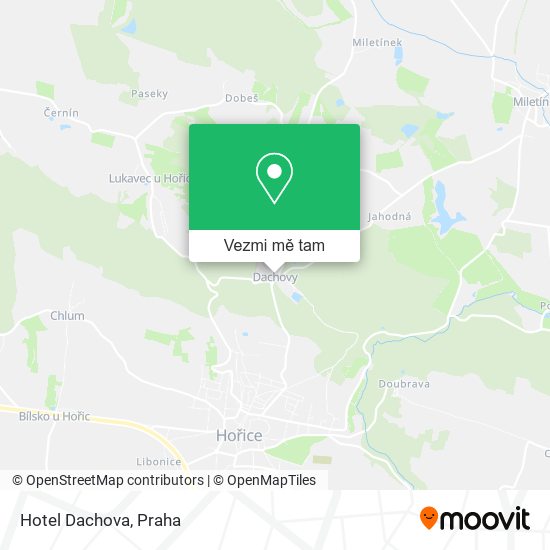 Hotel Dachova mapa