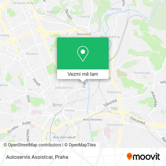 Autoservis Assistcar mapa