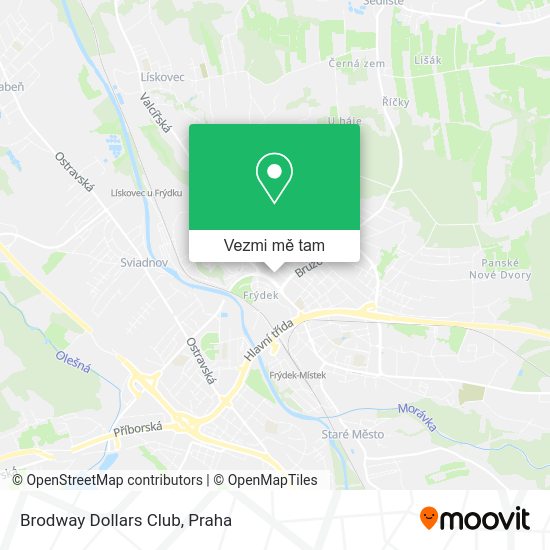 Brodway Dollars Club mapa