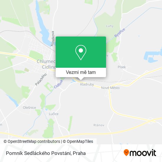 Pomník Sedláckého Povstání mapa