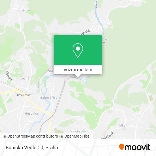 Babická Vedle Čd mapa