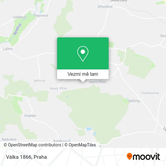 Válka 1866 mapa