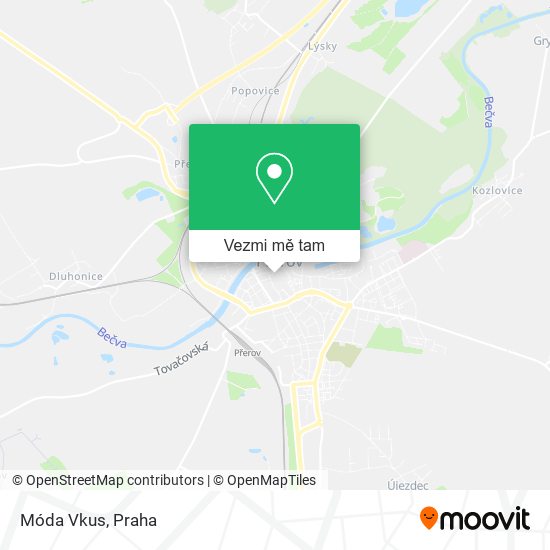 Móda Vkus mapa