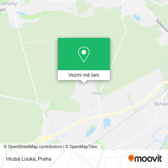 Hrubá Louka mapa