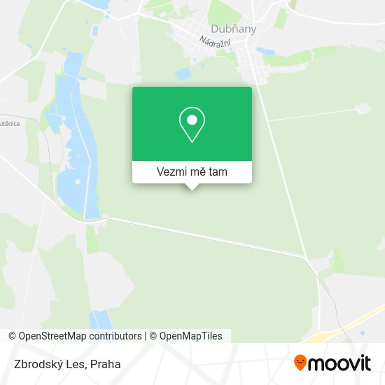 Zbrodský Les mapa
