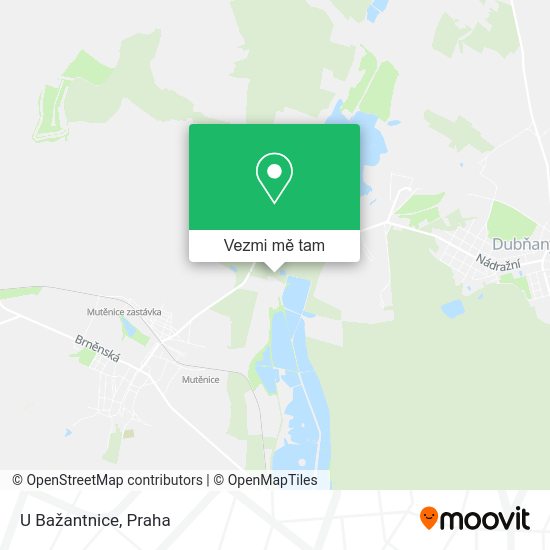 U Bažantnice mapa