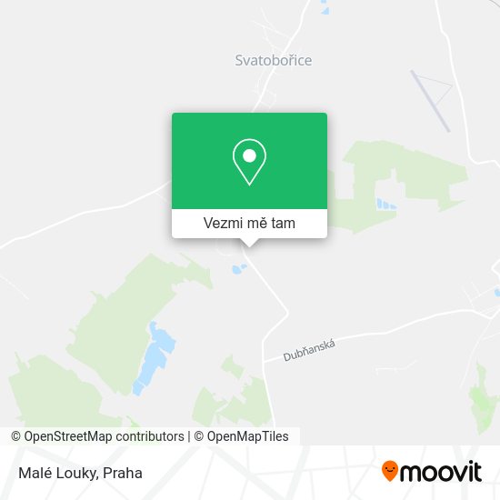 Malé Louky mapa