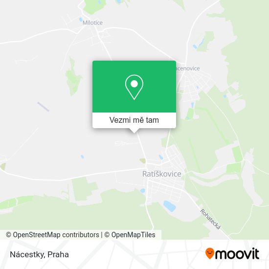Nácestky mapa