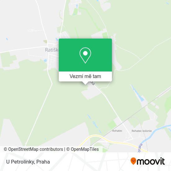 U Petrolínky mapa