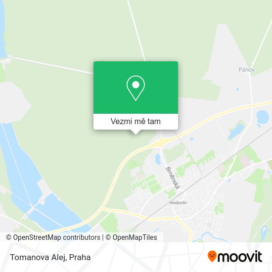 Tomanova Alej mapa