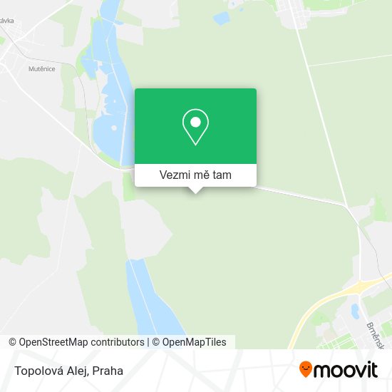 Topolová Alej mapa