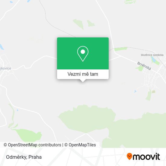 Odměrky mapa